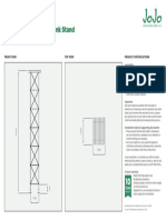 Spec Sheet 9m - 5 250lt Vertical Tank Stand Stand - 150622