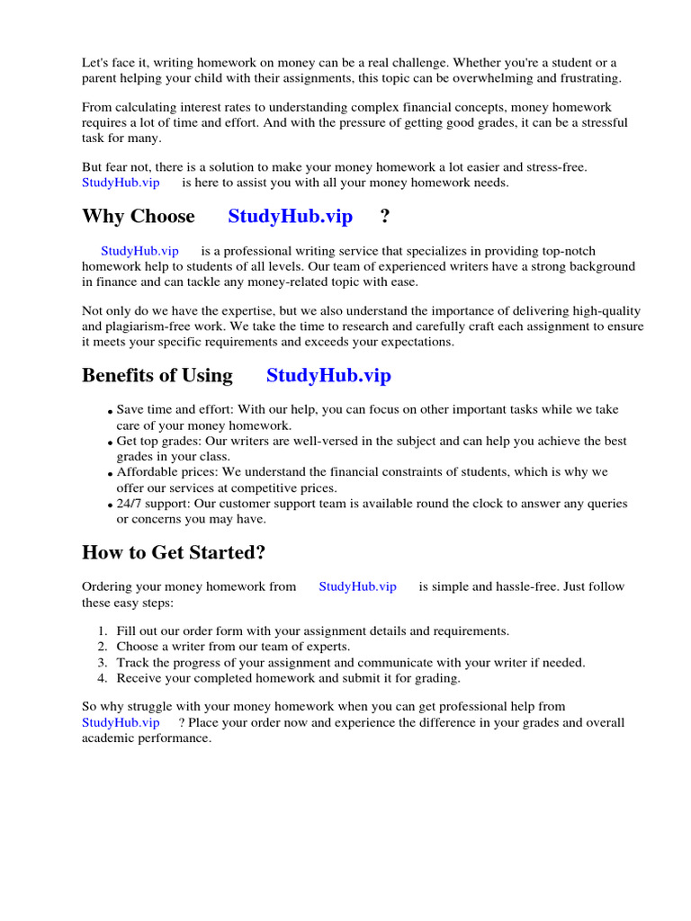 Money Homework Reception | Download Free PDF | Google Play | Homework