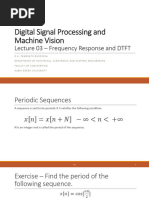 Lecture 03 - Frequency Response and DTFT