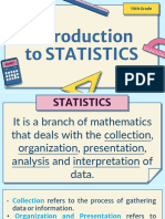 Introduction To Statistics