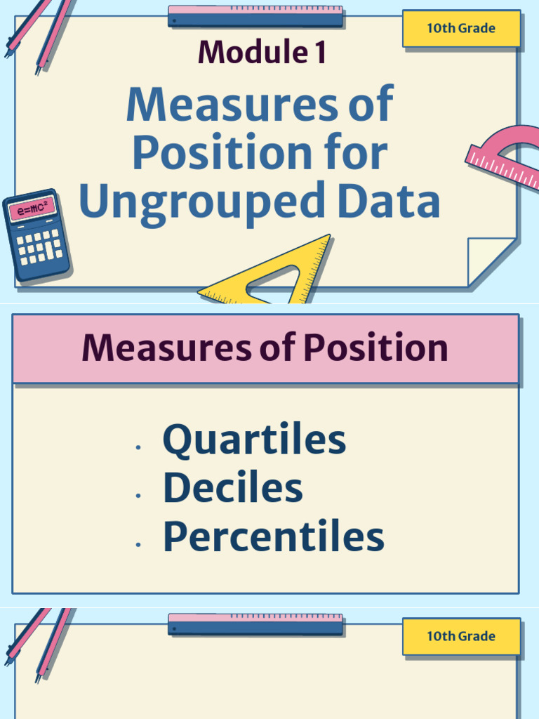 Q4 mod 1 measures of position for ungrouped data quartiles pdf