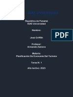 Tarea Individual N.1 de Planificación de Economía Del Turismo