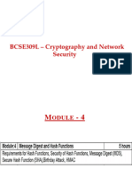 CNS - M4 - Hash Function - Requirement, Security