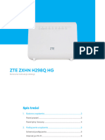 ZTE ZXHN H298QHG Skrocona Instrukcja Obslugi
