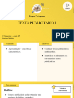 Texto Publicitário i - 1ª Série