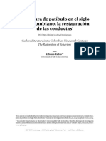 Literatura de Patíbulo en El Siglo XIX Colombiano: La Restauración de Las Conductas