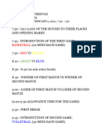 Pe Sba Schedule