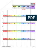 Calendario Noviembre 2024 Espana Horizontal