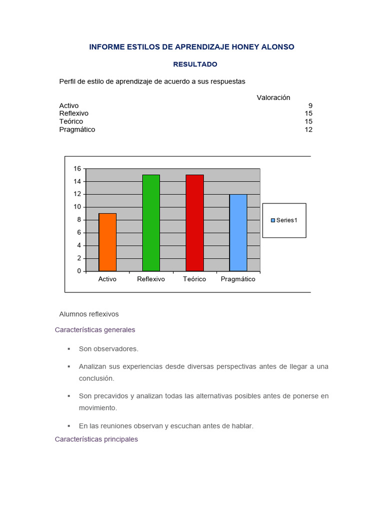 Estilos de Aprendizaje: Honey y Alonso | PDF | Aprendizaje | Teoría