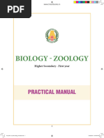 11th Bio Zoology Practical Manual EM WWW - Tntextbooks.in