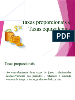 Mat. Financeira - Aula 7 - Taxas Equivalentes