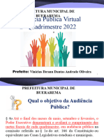 1 Audiência Pública Pm Buerarema 2q 2022