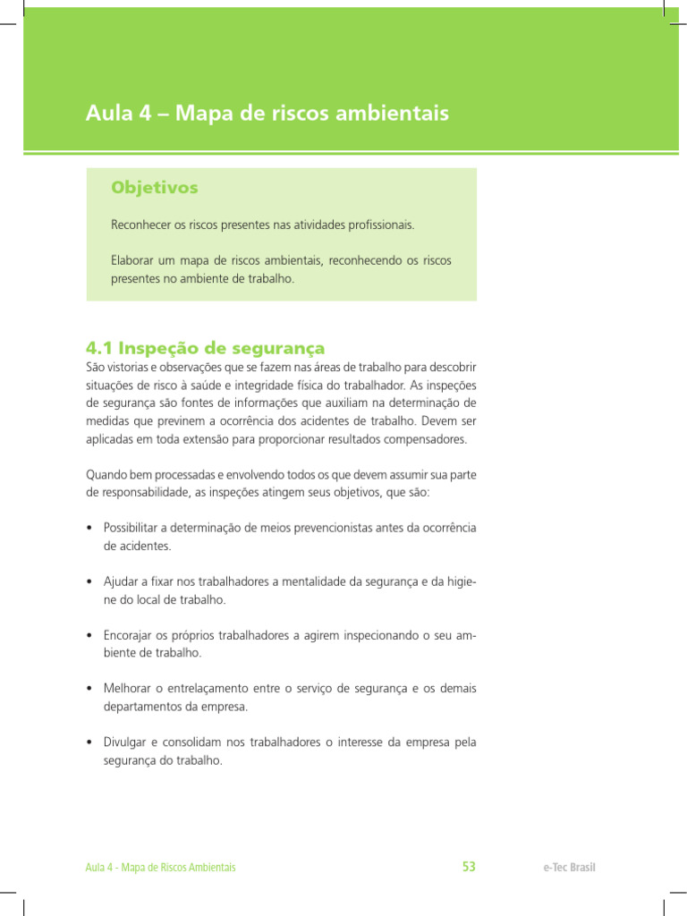 Mapa de Riscos Ambientais e Inspeções | PDF | Mapa | Medição