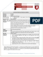 Assignment 1 - Group Formation Topic Approval and Team Charter 2020