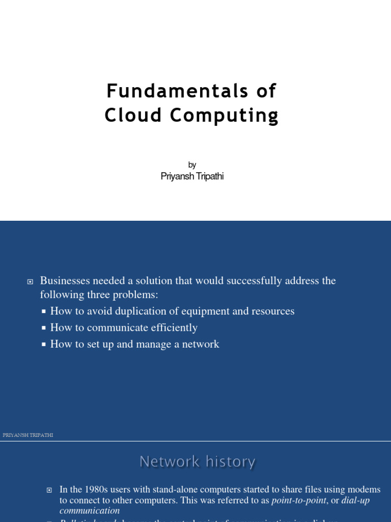 Fundamentals of Cloud Computing 2 PDF Cloud Computing Computer