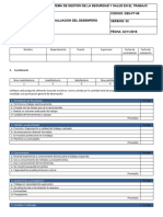 EVALUACION DEL DESEMPEÑO