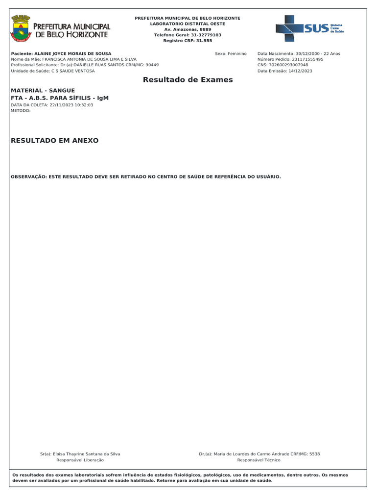 Unimed Resultado De Exames Rio Verde