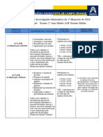 Instrumentos Avaliativos 1º Ano Medio AB - 1° Bimestre