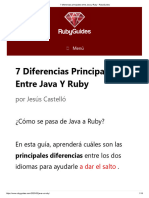 7 Diferencias Principales Entre Java y Ruby - RubyGuides