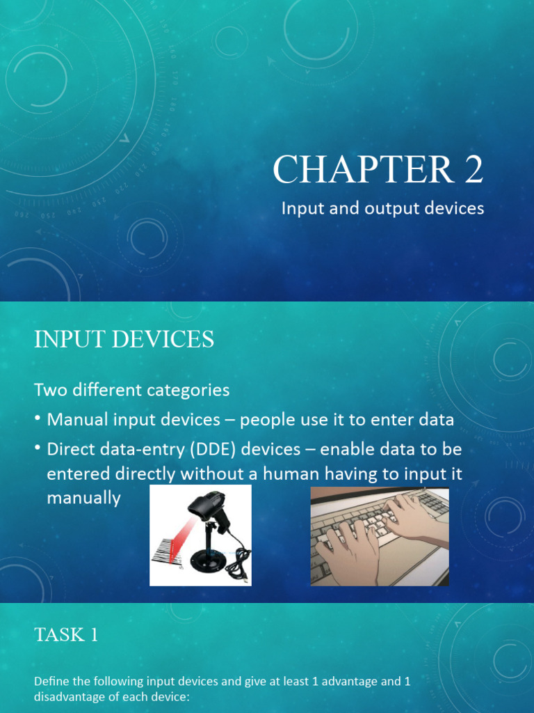 Chapter 2 Input and output devices | PDF