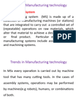 Trends in Manufacturinhg Technology