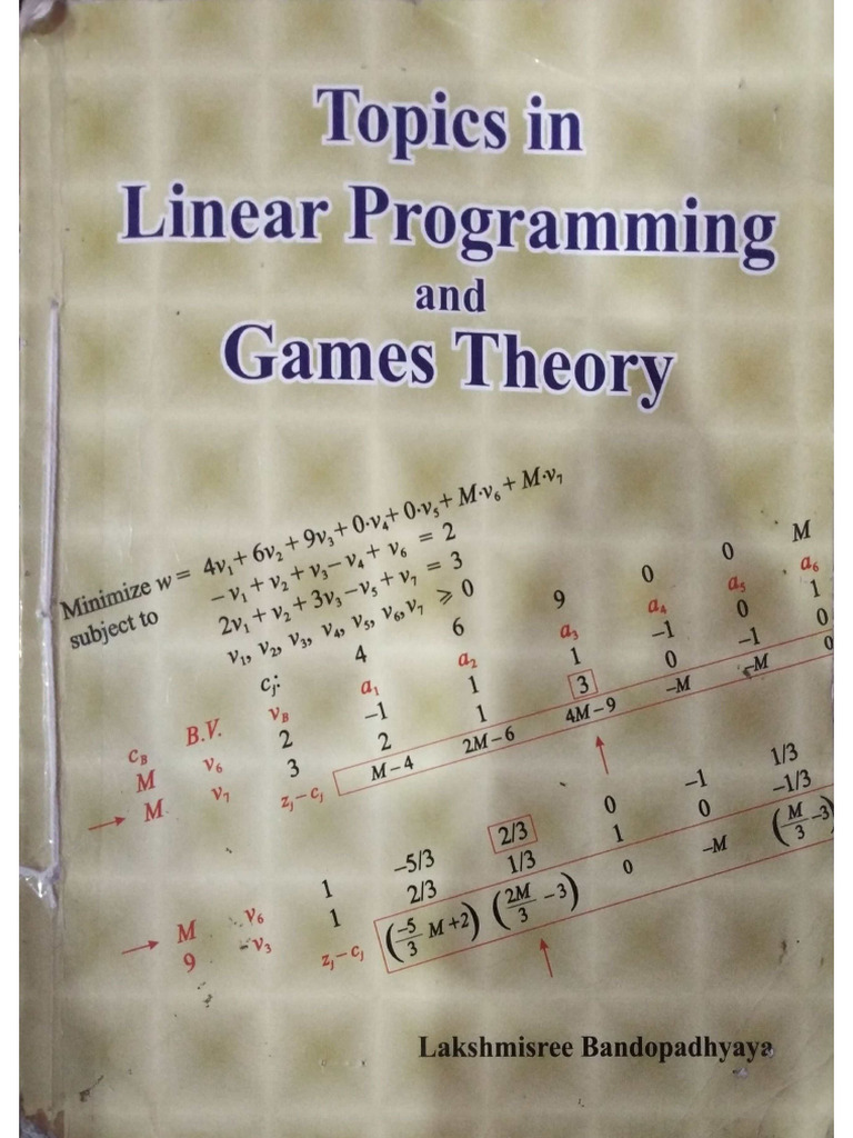 Linear programming and game theory | PDF