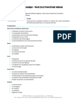 Initiation Bureautique - Word Excel PowerPoint Outlook