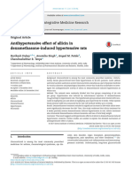 Antihypertensive Effect of Allicin in Dexamethasone-Induced Hypertensive Rats