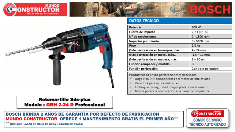 VGOL Mandrin SDS Plus De Rechange Compatible Bosch GBH2-20/24 - Cache Mandrin Perceuse