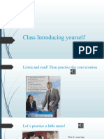 1 Class Introducing yourself and others