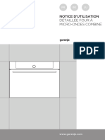 Notice D'Utilisation Détaillée Four À Micro-Ondes Combiné: FR BE LU