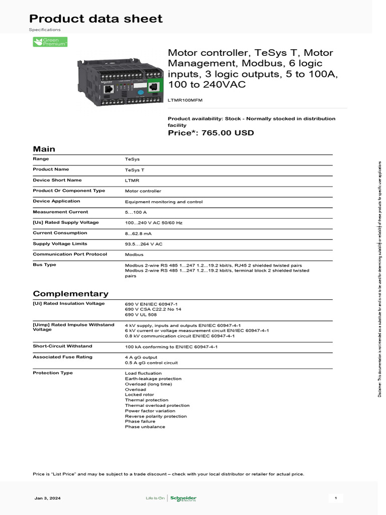 LTMR100MFM | PDF | Electrical Engineering | Electricity