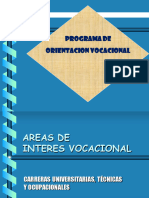 Programa de Orientación Vocacional - Areas-De-Interes-Vocacional - 2022