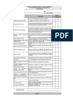 Lista de Chequeo Informe Mensual Contratistas