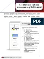 Los Diferentes Sistemas Procesales en El Ámbito Pena