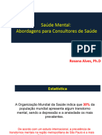 Dia 24- Palestra 1- Saúde Mental- Dr Rosana Alves