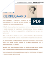 F 3 SOREN KIERKEGAARD Pensadores Existencialistas