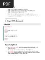 HTML Notes