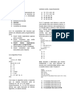 1.2 Lista de exercícios com gabarito