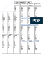 irregular verbs