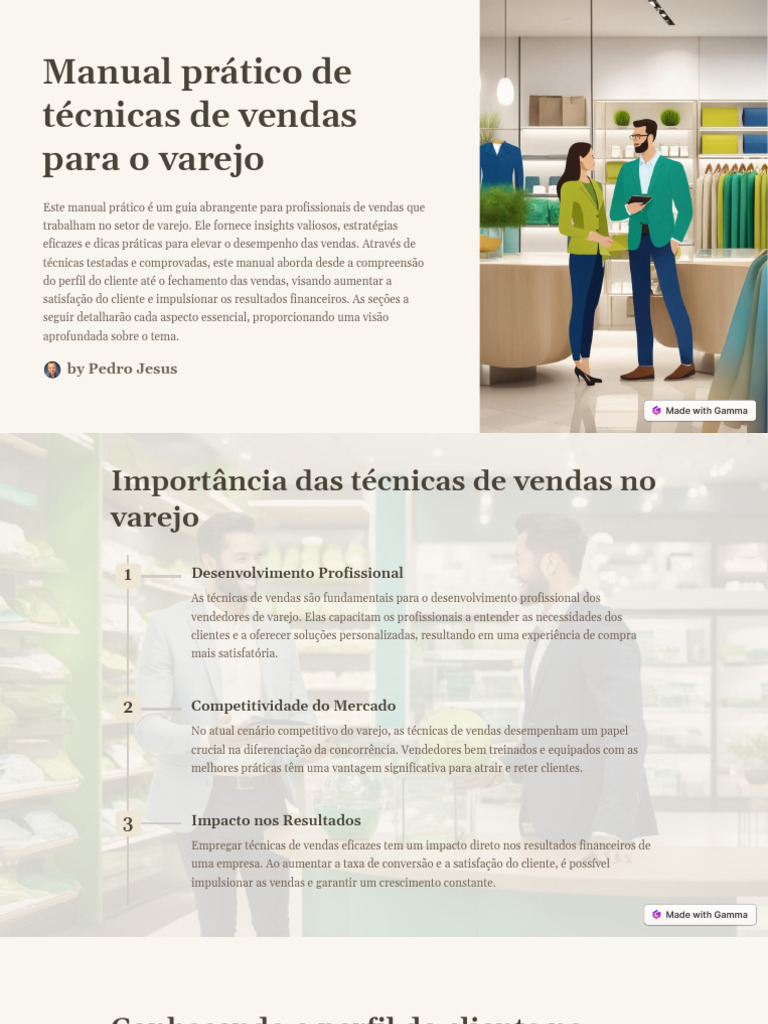 Técnicas de Vendas para Varejo Eficaz | PDF | Carreira e Crescimento ...