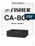 Fisher CA-800 Amplfier Sm