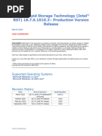 Intel IRST Driver for Windows Installation | PDF | Windows 10 ...