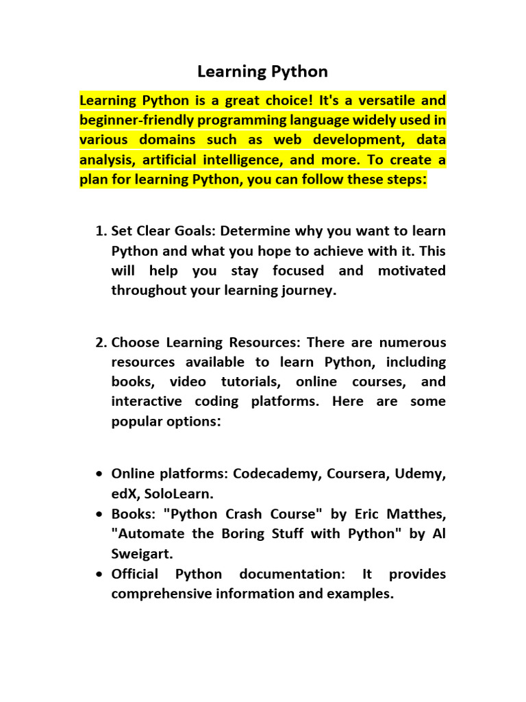 Learning Python | PDF | Python (Programming Language) | Computer ...
