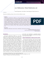 Head and Neck Arteriovenous Malformations: Clinical Manifestations and Endovascular Treatments