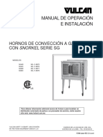 (MO) Horno de Conveccion a Gas SG4D, SG4C (ESP)