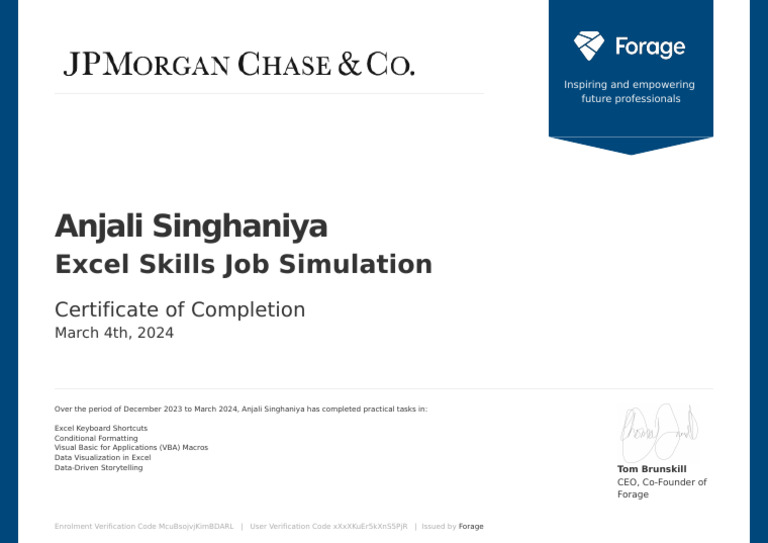 Excel Jp Morgan 1 Pdf