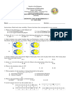 Grade 7 MATH Diagnostic Test 2022 2023