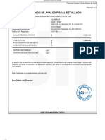 Certificado Avaluo Fiscal Villarrica Detallado