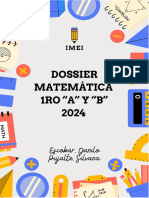 Dossier Matemática 1er Año A - Prof. Escobar